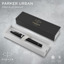 Ручка перьев. Parker Urban Core F309 (CW1931592) Muted Black CT F сталь нержавеющая подар.кор.6