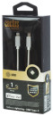 Кабель Cactus CS-LG.USB.C-1,  Lightning (m) -  USB Type-C (m),  1м,  MFI,  белый2