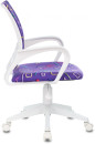 Кресло детское Бюрократ BUROKIDS 1 W фиолетовый Sticks 08 крестов. пластик пластик белый3