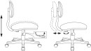Кресло детское Бюрократ CH-W201NX белый рисунок монстры9
