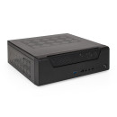Корпус Desktop ExeGate FL-102 (mini-ITX, без БП, 2*USB+1*USB3.0, аудио, черный)