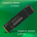 Накопитель SSD Digma PCI-E 4.0 x4 1Tb DGSM4001TM63T Meta M6 M.2 22807