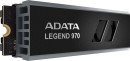 Твердотельный накопитель/ ADATA SSD LEGEND 970, 1000GB, M.2(22x80mm), NVMe 2.0, PCIe 5.0 x4, 3D NAND, R/W 9500/8500MB/s, IOPs 1 300 000/1 400 000, TBW 700, DWPD 0.38, with Heat Sink (5 лет)4