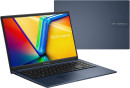 Ноутбук ASUS VivoBook 15 X1504VA-BQ281 15.6" 1920x1080 Intel Core i3-1315U SSD 512 Gb 8Gb WiFi (802.11 b/g/n/ac/ax) Bluetooth 5.2 Intel UHD Graphics синий DOS 90NB10J1-M00BL011