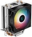 DEEPCOOL AG300 LED LGA1700/1200/115X/AM5/AM4 (36шт/кор, TDP 150Вт, PWM, Multi-Color LED Lighting, Fan 92mm, 3 тепл. Трубки прямого контакта) RET