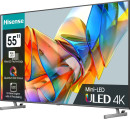 Телевизор Mini LED 55" Hisense 55U6KQ серый 3840x2160 60 Гц Smart TV Wi-Fi 3 х HDMI 2 х USB RJ-45 Bluetooth CI+2