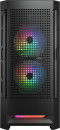 Cougar Airface RGB Black, 2х140мм + 1x120mm ARGB Fan, ARGB Fan Hub, без БП, черный, ATX5