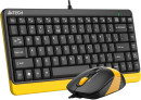 Клавиатура + мышь A4Tech Fstyler F1110 клав:черный/желтый мышь:черный/желтый USB Multimedia (F1110 BUMBLEBEE)2