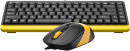 Клавиатура + мышь A4Tech Fstyler F1110 клав:черный/желтый мышь:черный/желтый USB Multimedia (F1110 BUMBLEBEE)4