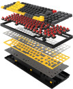 Клавиатура A4Tech Bloody S98 механическая желтый/серый USB for gamer LED (SPORTS LIME)10