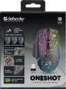 Мышь беспроводная Defender Oneshot GM-067 чёрный USB + радиоканал 520679