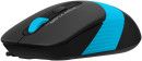 Мышь A4Tech Fstyler FM10S черный/голубой оптическая (1600dpi) silent USB (4but)3
