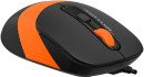 Мышь A4Tech Fstyler FM10S черный/оранжевый оптическая (1600dpi) silent USB (4but)2