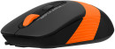 Мышь A4Tech Fstyler FM10S черный/оранжевый оптическая (1600dpi) silent USB (4but)3