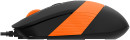 Мышь A4Tech Fstyler FM10S черный/оранжевый оптическая (1600dpi) silent USB (4but)4