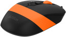Мышь A4Tech Fstyler FM10S черный/оранжевый оптическая (1600dpi) silent USB (4but)5