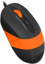 Мышь A4Tech Fstyler FM10S черный/оранжевый оптическая (1600dpi) silent USB (4but)7