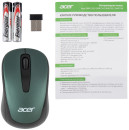 Мышь Acer OMR135 зеленый оптическая (1000dpi) беспроводная USB для ноутбука (2but)7