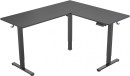 Стол для компьютера Cactus угловой подъемный столешница МДФ черный (CS-EDXL-BBK)