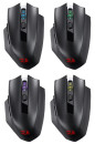 Беспроводная игровая мышь REDRAGON WOKI чёрная (USB, Bluetooth, Pixart P3395, Huano, 6 кн., 26000 Dpi, RGB подсветка, 2000 мАч)3