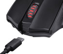 Беспроводная игровая мышь REDRAGON WOKI чёрная (USB, Bluetooth, Pixart P3395, Huano, 6 кн., 26000 Dpi, RGB подсветка, 2000 мАч)10