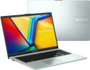 Ноутбук ASUS Vivobook Go 15 E1504FA-L1180W 15.6" 1920x1080 AMD Ryzen 5-7520U SSD 512 Gb 8Gb Bluetooth 5.1 AMD Radeon 610M серебристый зелёный Windows 11 Home 90NB0ZR3-M00LC010
