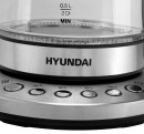 Чайник электрический Hyundai HYK-G3026 2200 Вт серебристый чёрный 1.7 л стекло5