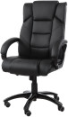 Кресло офисное BRABIX "Bliss MS-004", 6 массажных модулей, экокожа, черное, 5325222