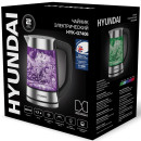 Чайник электрический Hyundai HYK-G7406 2200 Вт серебристый чёрный 1.7 л стекло4