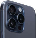 Смартфон Apple A3104 iPhone 15 Pro 256Gb синий титан моноблок 3G 4G 2Sim 6.1" 1179x2556 iOS 17 48Mpix 802.11 a/b/g/n/ac/ax NFC GPS Protect4