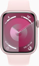 Смарт-часы Apple Watch Series 9 A2980 45мм корп.розовый Sport Band рем.светло-розовый разм.брасл.:M/L (MR9H3ZP/A)2