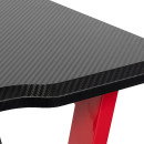 Стол игровой Оклик 521G столешница МДФ черный каркас красный 110х60см6