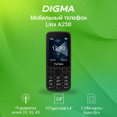 Мобильный телефон Digma A250 Linx 128Mb черный моноблок 3G 4G 2Sim 2.4" 240x320 GSM900/1800 GSM1900 microSD max32Gb6