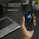 Мобильный телефон Digma A250 Linx 128Mb черный моноблок 3G 4G 2Sim 2.4" 240x320 GSM900/1800 GSM1900 microSD max32Gb10