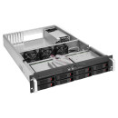 Серверный корпус ExeGate Pro 2U660-HS08 <RM 19", высота 2U, глубина 660, БП 2U-400ADS, 8xHotSwap, USB>2