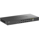 D-Link PROJ Smart L2+ Switch 10x10GBase-X SFP+, 2xCombo 10GBase-T/SFP+, CLI, RJ45 Console2