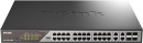 D-Link Smart L2 Surveillance Switch 24х1000Base-T PoE (8 PoE ports 802.3bt 90W), 4xCombo 1000Base-T PoE/SFP, PoE Budget 518W, Long-range PoE up to 250m