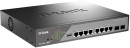D-Link Smart L2 Surveillance Switch 8х1000Base-T PoE 802.3bt 90W, 2x1000Base-X SFP, PoE Budget 242W, Long-range PoE up to 250m2
