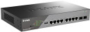 D-Link Smart L2 Surveillance Switch 8х1000Base-T PoE, 2x1000Base-X SFP, PoE Budget 130W, Long-range PoE up to 250m2
