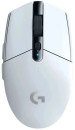 Мышь беспроводная Logitech G304 Lightspeed белый USB + радиоканал 910-0052955