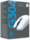 Мышь беспроводная Logitech G304 Lightspeed белый USB + радиоканал 910-0052956