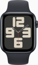 Смарт-часы Apple Watch SE 2023 A2723 44мм OLED корп.темная ночь Sport Band рем.темная ночь разм.брасл.:S/M (MRE73LL/A)2