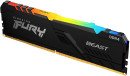 Оперативная память для компьютера 16Gb (1x16Gb) PC4-25600 3200MHz DDR4 DIMM CL16 Kingston Fury Beast RGB KF432C16BB12A/163