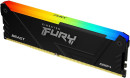 Оперативная память для компьютера 8Gb (1x8Gb) PC4-29800 3733MHz DDR4 DIMM CL19 Kingston Fury Beast RGB KF437C19BB2A/82