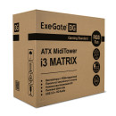 Корпус Miditower ExeGate i3 MATRIX-EVO800 (ATX, EVO800RGB 12см, 2*USB+1*USB3.0, HD аудио, черный, 2 вент. 18см с RGB подсветкой, пылевые фильтры, передняя и боковая панели - закаленное стекло)7