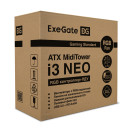 Корпус Miditower ExeGate i3 NEO-EVO800 (ATX, EVO800RGB 12см, 2*USB+1*USB3.0, HD аудио, черный, 3 вент. 12см с RGB подсветкой, контроллер + ПДУ, ARGB MB кабель, пылевые фильтры, боковая панель - закаленное стекло)6