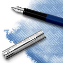 Ручка перьев. Waterman Graduate Allure Deluxe (2174469) синий F сталь нержавеющая подар.кор.4