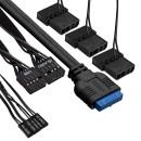 Корпус Miditower ExeGate EVO-9205-EVO800 (ATX, БП EVO800RGB с вент. 12 см, с окном, 1*USB+1*USB3.0, аудио, черный, 3 вент. 12см с RGB подсветкой)6