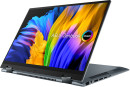 Ноутбук ASUS Zenbook 14 Flip UP5401ZA-KN012W 14" 2880x1800 Intel Core i5-12500H SSD 512 Gb 8Gb WiFi (802.11 b/g/n/ac/ax) Bluetooth 5.2 Intel Iris Xe Graphics серый Windows 11 Home 90NB0XL1-M002C03