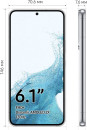 Смартфон Samsung SM-S901B Galaxy S22 256Gb 8Gb белый2